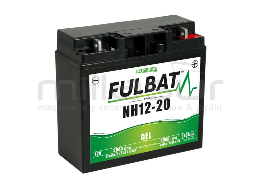 BATERIA GEL NH12-20 20 AH (182 x 77 x 168) +DER - 200A CCA