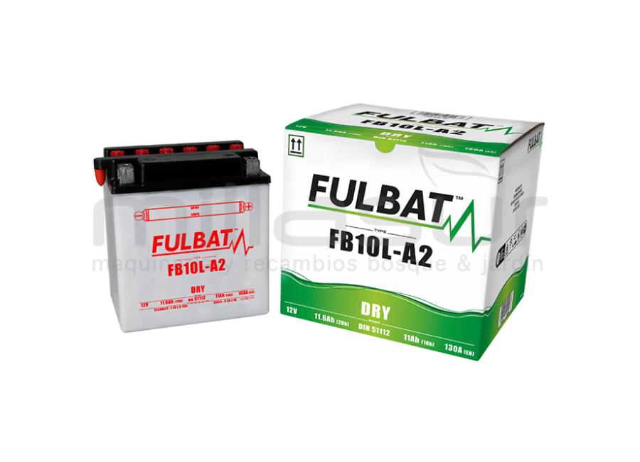 BATERIA MOTO FB10L-A2 ACIDO 11Ah (135 X 90 X 145) +DER 