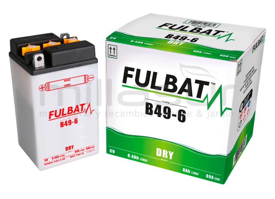 BATERIA 6V B49-6 ACIDO 8 Ah (91 x 83 x 160) -DER.