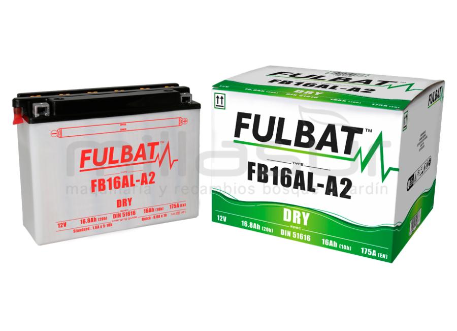 BATERIA MOTO FB16AL-A2 12V ACIDO 16Ah (207 x 71 x 164) +DER.