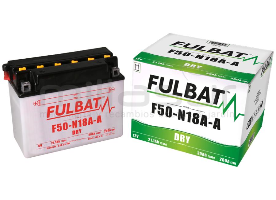 BATERIA 12V F50-N18A-A ACIDO 20 Ah (205 x 90 x 176) -DER.