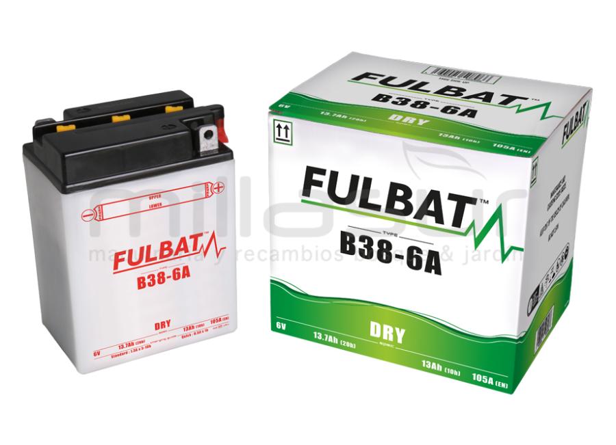 BATERIA 6V B38-6A ACIDO 13 Ah (119 x 83 x 161) -DER.