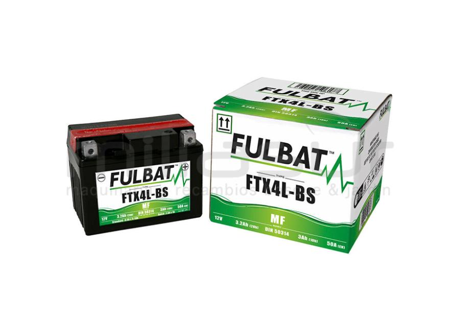 BATERIA MOTO FTX4L-BS 12V LIBRE MANTENIMIENTO 3.2Ah (113 x 70 x 85) +DER. 