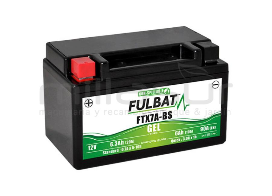 BATERIA MOTO FTX7A-BS 12V LIBRE MANTENIMIENTO 6.3Ah (150 x 87 x 93) -DER. 
