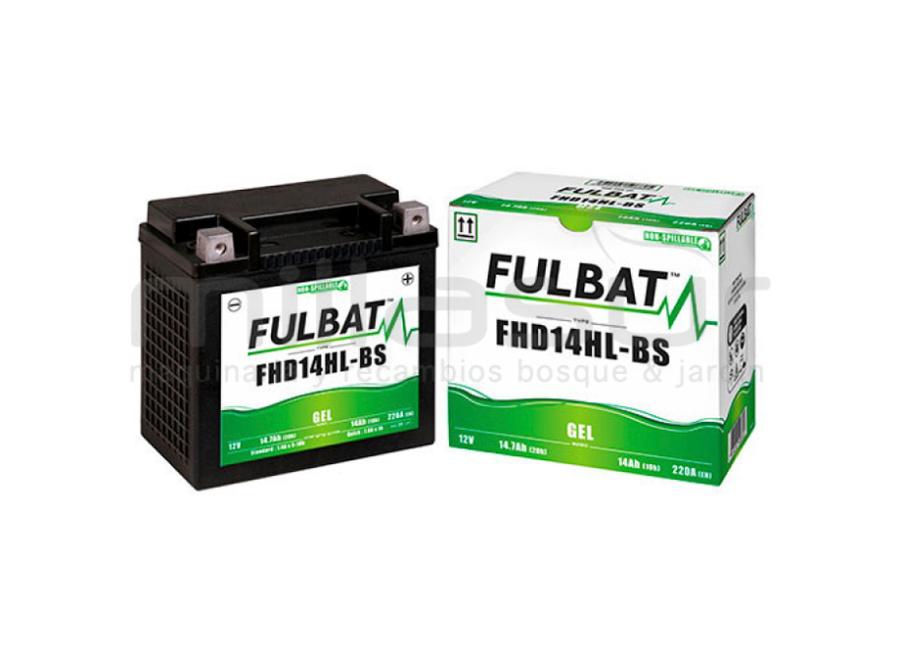 BATERIA MOTO FHD14HL-BS 12V GEL14 Ah (150 x 87 x 145) +DER.