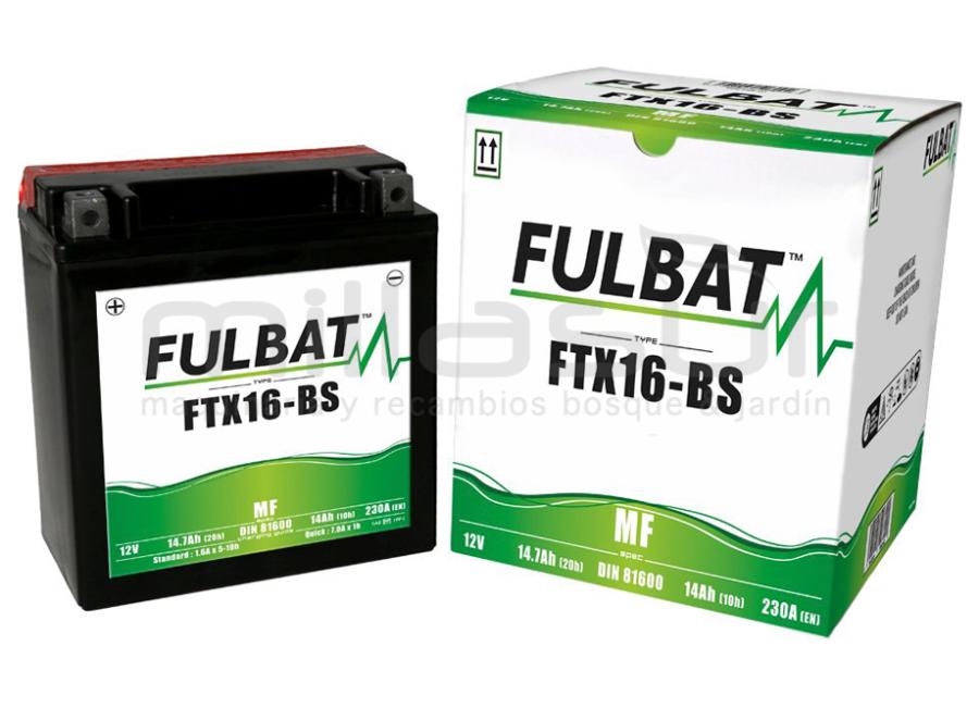 BATERIA MOTO FTX16-BS 12V LIBRE MANTENIMIENTO 14Ah (150 x 87 x 161) -DER. 