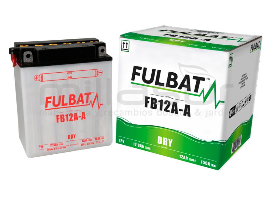 BATERIA MOTO FB12A-A ACIDO 12Ah (134 X 80 X 160) -DER (RESP. IZQ)
