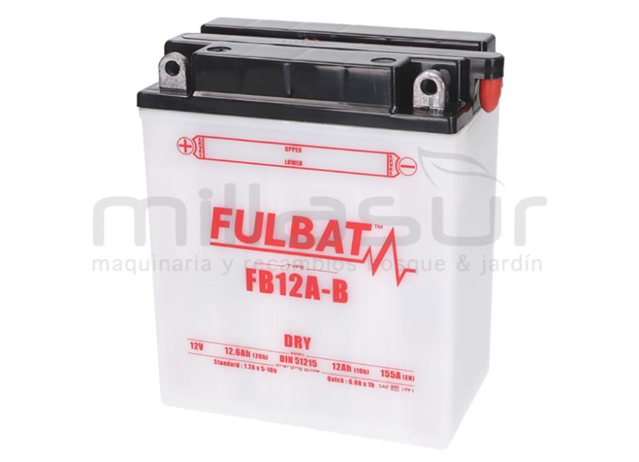 BATERIA MOTO FB12A-B ACIDO 12Ah (134 X 80 X 160) -DER (RESP. DRCH)