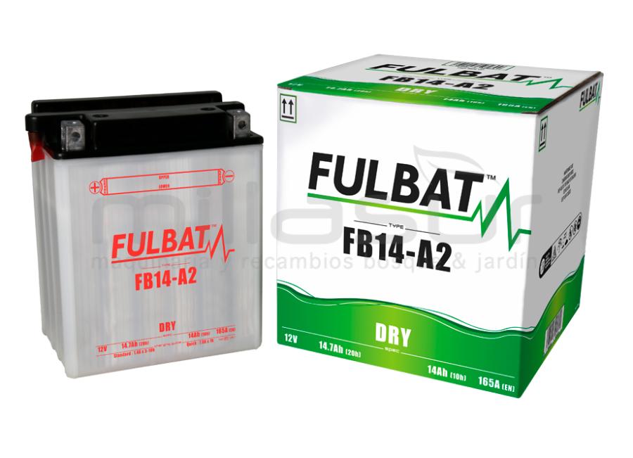 BATERIA MOTO FB14-A2 12V ACIDO 14 Ah (134 x 89 x 176) -DER. (RESP. IZQ)