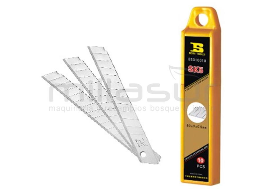 PACK 10 CUCHILLAS PARA CUTTER 80X9mm