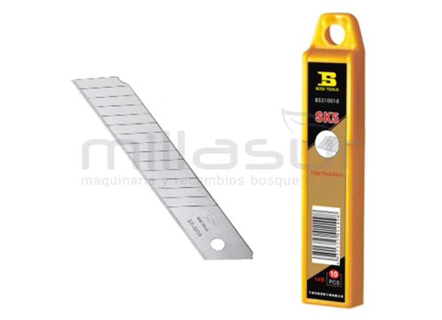 PACK 10 CUCHILLAS PARA CUTTER 100X18mm
