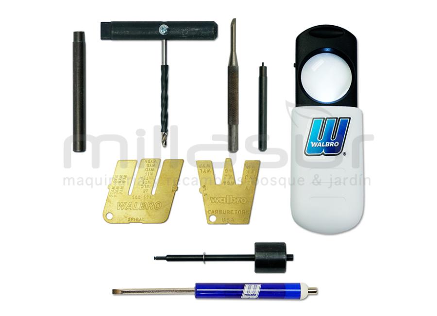 SET COMPLETO HERRAMIENTAS REGULACION CARBURADORES WALBRO