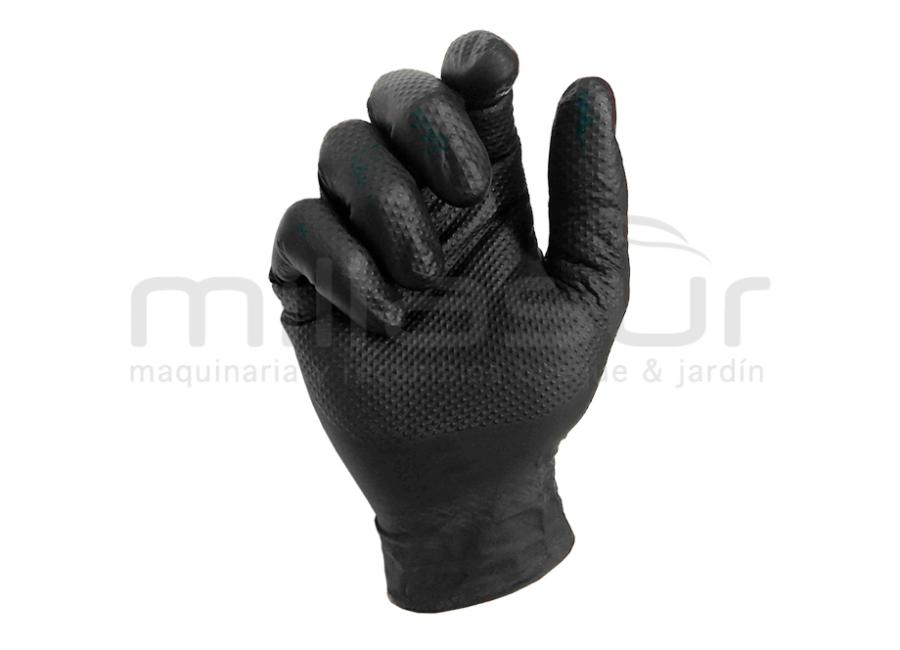 CAJA DE 50 GUANTES TALLER NITRILO NEGRO - TACTO RUGOSO - TALLA L