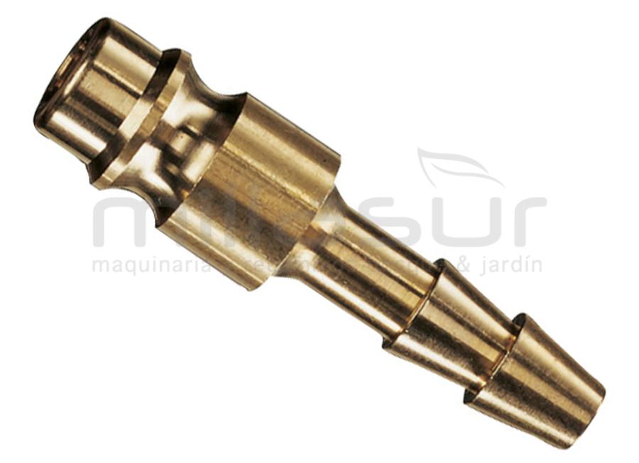 CONECTOR RAPIDO AIRE COMPREMIDO 1/4" X 6mm - MACHO - LATON