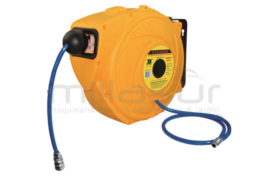 ENROLLADOR DE MANGUERA DE AIRE 12m - max. 24bar / pres. trab. 8bar 