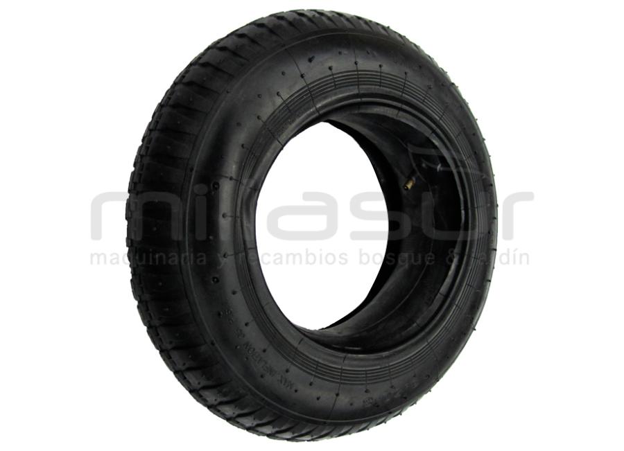 CUBIERTA CARRETILLA 3.50-8 RADIAL - 4 LONAS,(TACOS