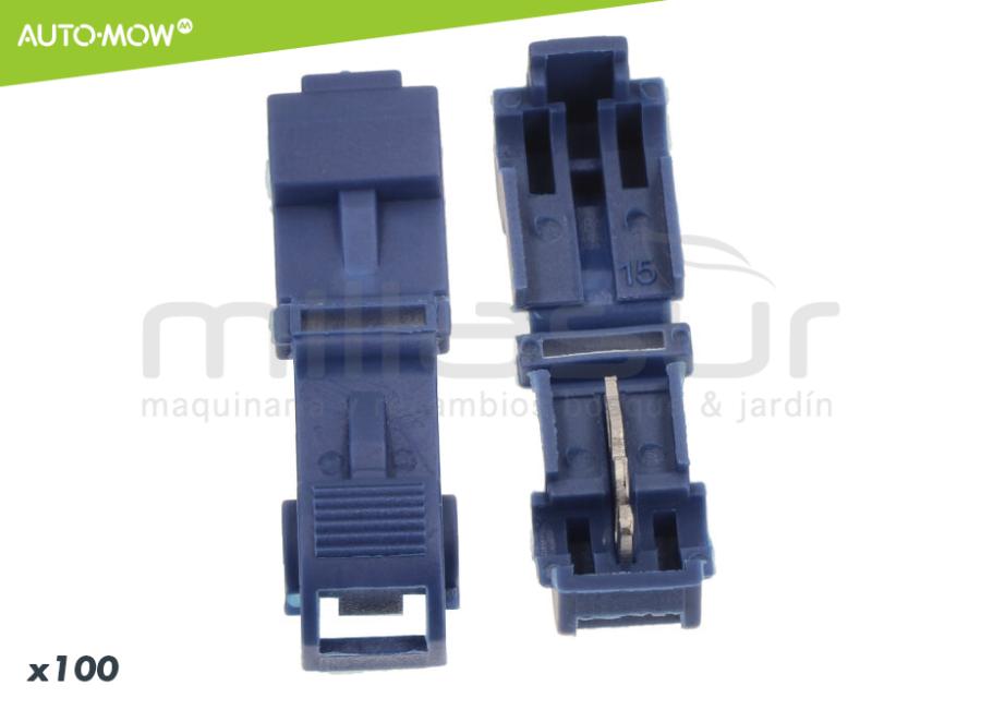 PACK DE 100 CONECTORES CABLE PERIMETRAL A BASE ROBOT CORTACESPED