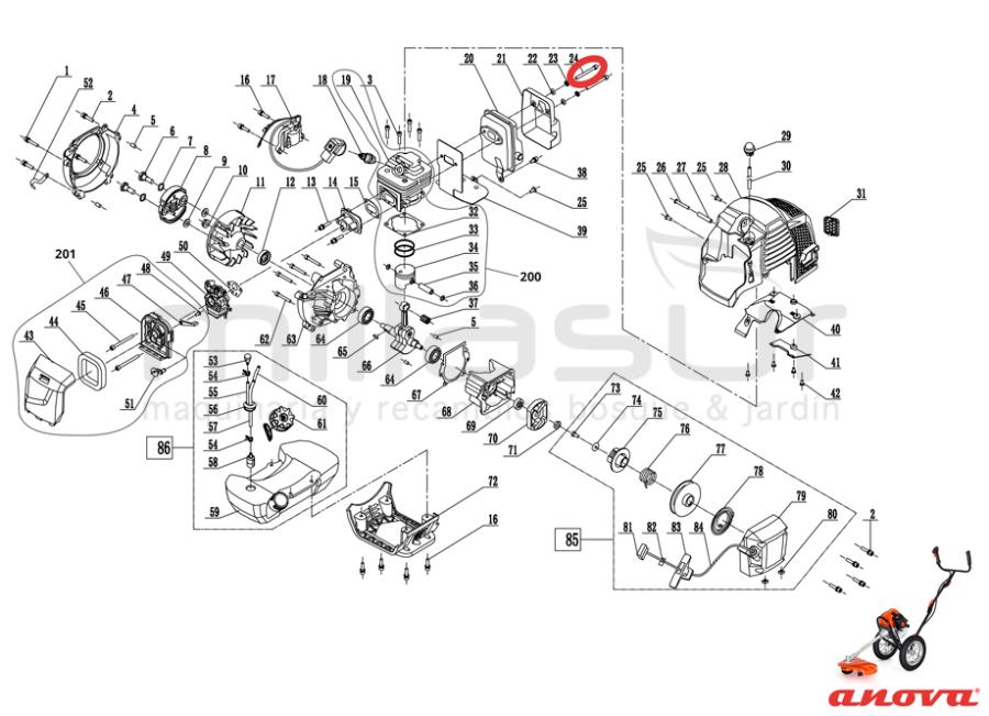 TORNILLO ESCAPE M6X60 D52R