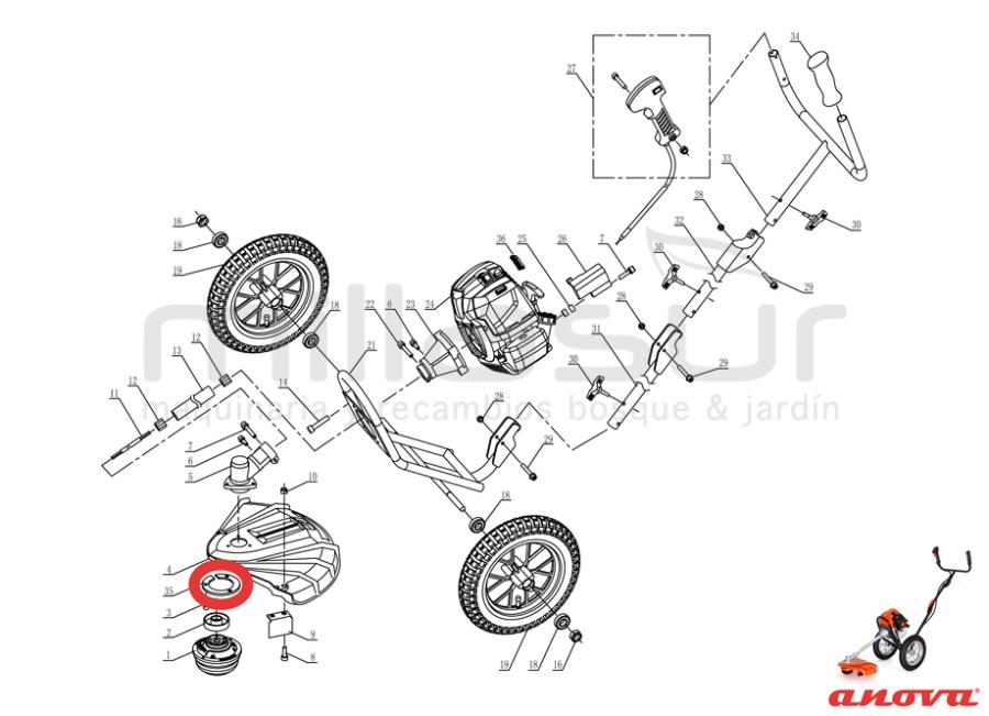 ARANDELA PROTECTOR NYLON D52R