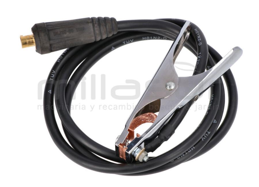 CABLE Y PINZA DE MASA SOLDADOR ANOVA SL210 - 190cm D11 - ENGANCHE 13mm