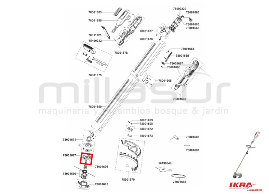 TAPA SUPERIOR CABEZAL NYLON TE1000 (1697)