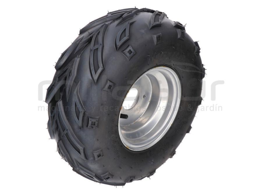 Jante De Roue VTT 16x8.00-7 En Alliage Aluminium - 3 Trous - Compatible Kart, Quad, Tondeuse