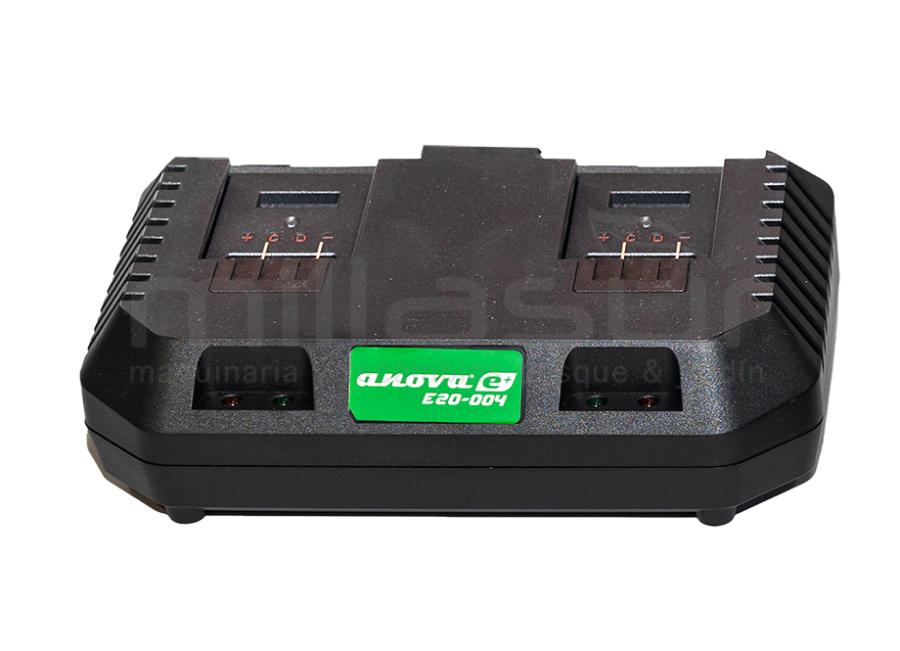 CARGADOR BATERÍA ION LITIO 20V DOBLE
