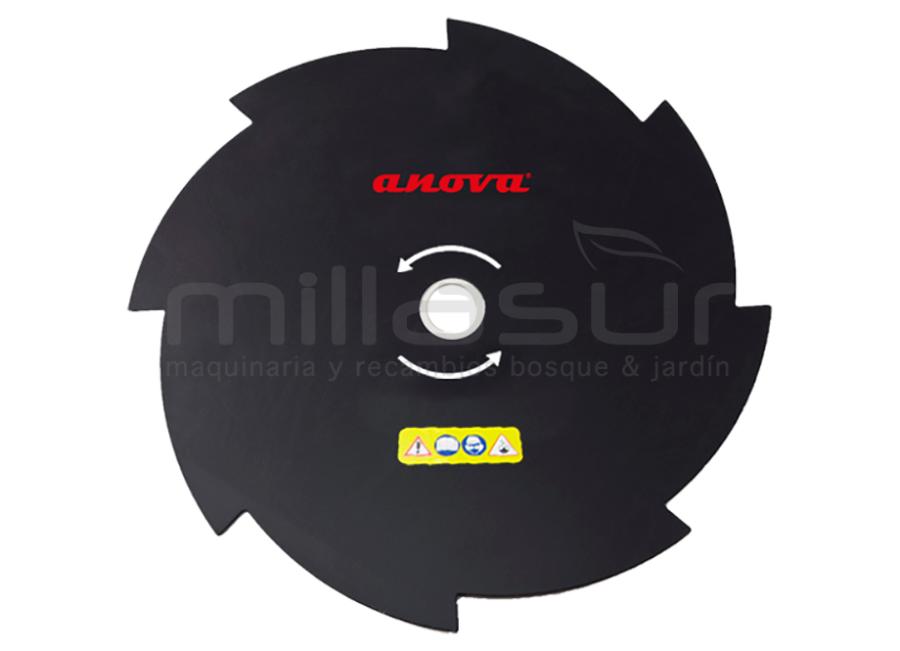 DISCO ANOVA 8 PUNTAS 255x1,8x25,4 (con arandela 20mm)