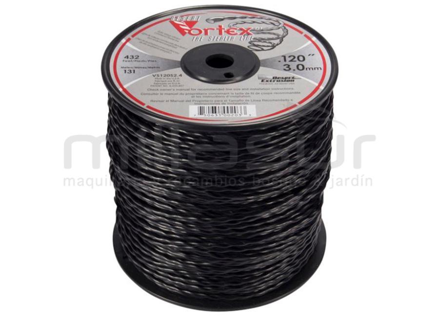 NYLON VORTEX BOBINA  3.0 x 132 m.(ANTIRUIDO-COPOLIMERO)