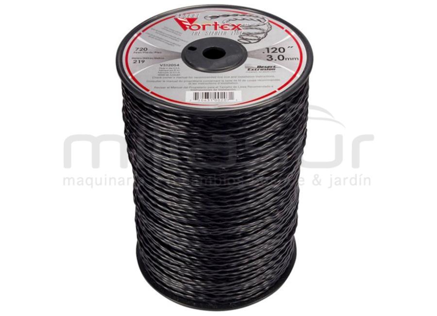 NYLON VORTEX BOBINA  3.00 x 220 m.(ANTIRUIDO-COPOLIMERO)