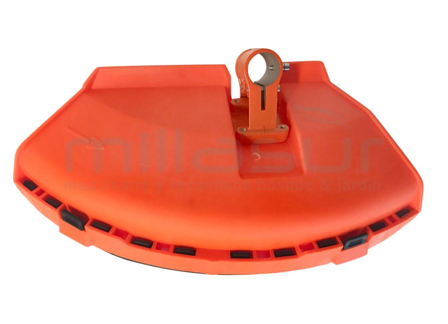 PROTECTOR DISCO 28mm ROJO ( D43C D52C ) CON CUCHILLA DE CORTE - SOPORTE METALICO